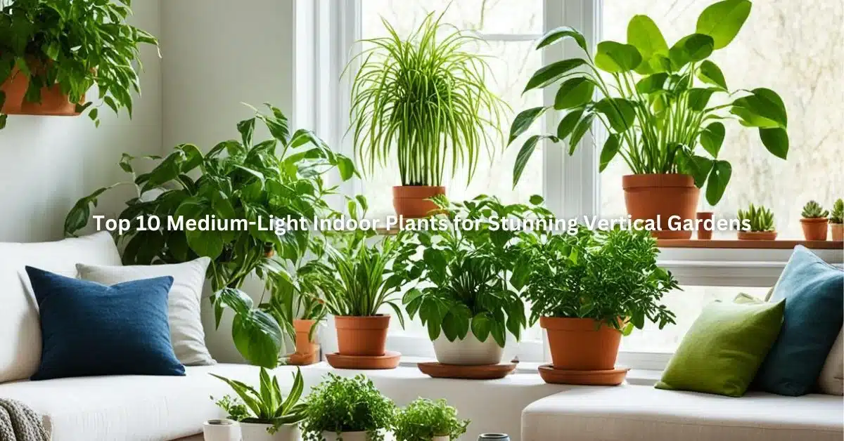 Top 10 Medium-Light Indoor Plants for Stunning Vertical Gardens